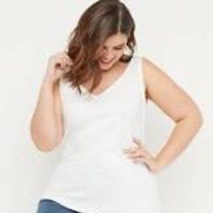 Lane Bryant NWT V Neck sleeveless tank